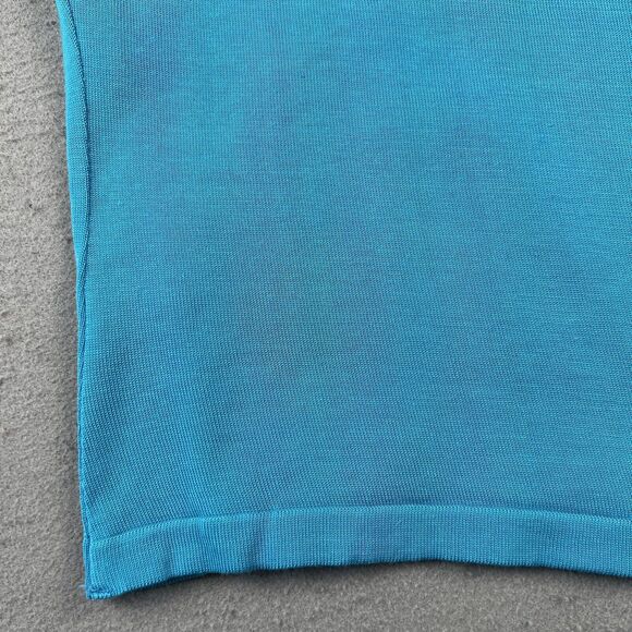 Worldly Things By Styltricot Knit Blouse‎ Shirt Womens 6 Light Blue Short Sleeve - Picture 16 of 16